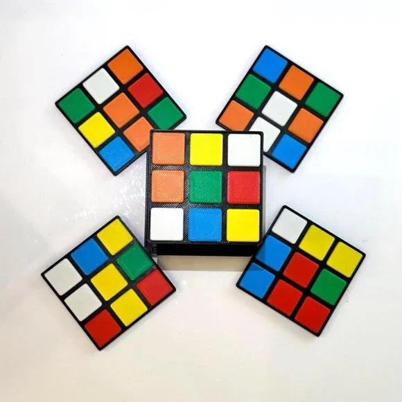 3D Printed Puzzle Cube Stash Box D&D Gift Set Solved & Unsolved 2" & 3" - Picture 11 of 11